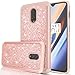 LeYi for OnePlus 10 Pro Phone Case, OnePlus 10 Pro Case with [2 x Tempered Glass Screen Protector], Full-Body Shockproof Soft Silicone Protective Phone Cover Case 10 Pro, Rose Gold