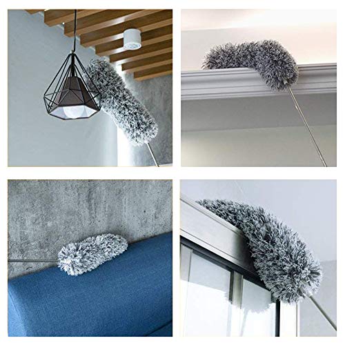 Microfiber Duster With Extension Pole Stainless Steel Extra Long