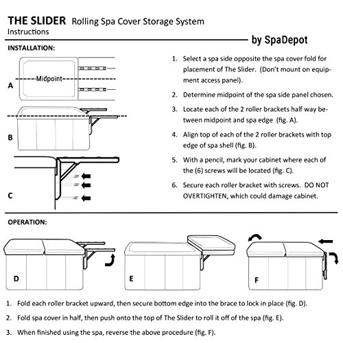 The Slider Spa Cover No-Lift Remover & Storage System - Dual Roller Retractable Arms