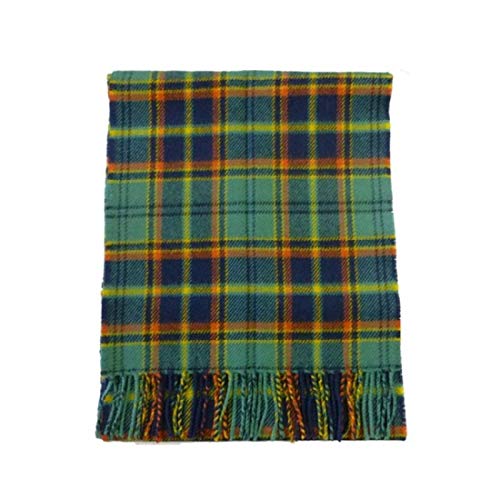 USA Kilts Irish County Antrim Tartan Plaid Scarf Made in Scotland