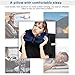 Andake Foldable Neck Pillow, Quick Inflating Deflating Comfortable Portable with Detachable Pillowcase (Gray/Blue, Mouth Blowing/Push-Button Blowing) (Mouth Blowing Blue)