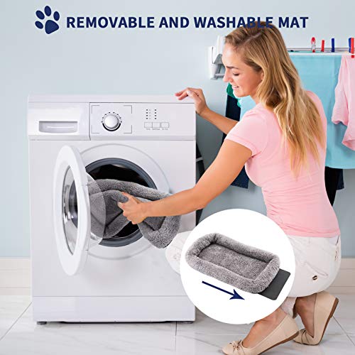 pueikai Pet Carrier Bag, Portable Breathable Pet Travel Bag for Cat and Dog of 15 lbs, Airline Approved Cat Carrier Travel Bag with Safety Inner Leash, Foldable Bowl, Washable Soft Mat