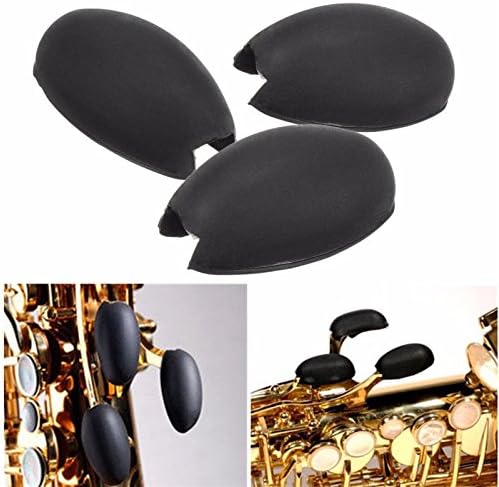 HITSAN 3Pcs Saxophone Palm Keys Non-slip Rubber Cover One Piece