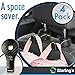 Starling's Headrest Hooks for Car - Back Seat Organizer Hanger Storage Hook, Car SUV(Set of 4) Black, Purse Hook for Car Handbag Clothes Umbrellas Coats Grocery Bags & More!