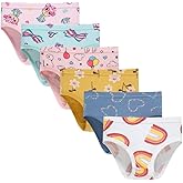 benetia Girls' Soft Cotton Underwear Little Kids ' Assorted Panties (Pack of 6)