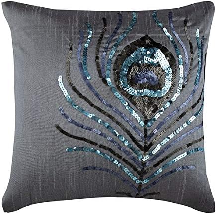 Amazon Com The Homecentric Decorative Silver Zippered Throw