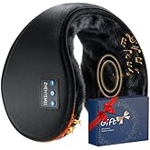 ZHENYEMEI Bluetooth Ear Warmers, Wireless Earmuffs Headphones with HD Sound & Built-in Mic, Warm Winter Bluetooth Ear Muffs Headphones for Running, Hiking, Cycling, Gift for Men Women (Black)