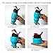 Collapsible Water Bottle 18oz, YUANFENG Leak Proof BPA Free Silicone Foldable Sports Outdoor Travel Water Bottles (Blue)