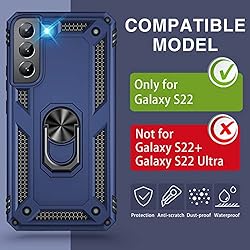 for Samsung Galaxy S22 5G Case with Built in Screen