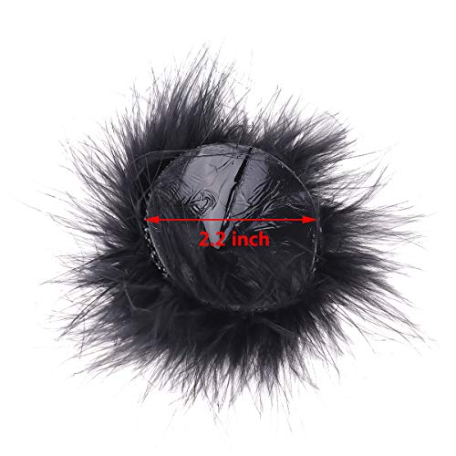image for IEFIEL 1 Pair Feather Tassel Adhesive Bra Breast Nipple Covers Sticker