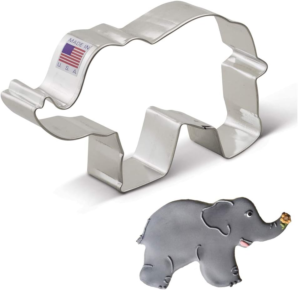 Ann Clark Elephant Cookie Cutter 5 Inches Tin Plated Steel Amazon