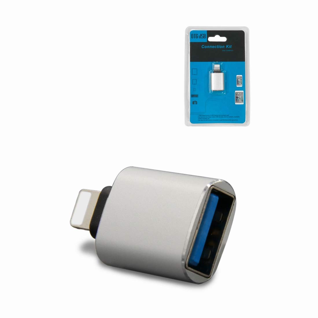 USB Adapter Compatible with iPhone, fit for Going with External USB Microphone