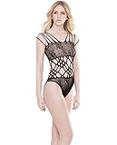 Coquette international Women's Teddy, Black, One Size