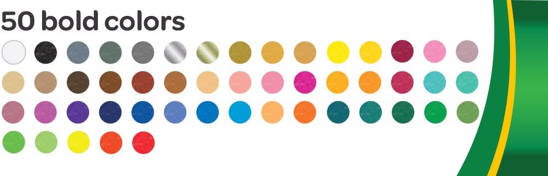 Crayola Colored Pencils, Adult Coloring, Stocking Stuffers for Teens, 50 Count: Toys & Games