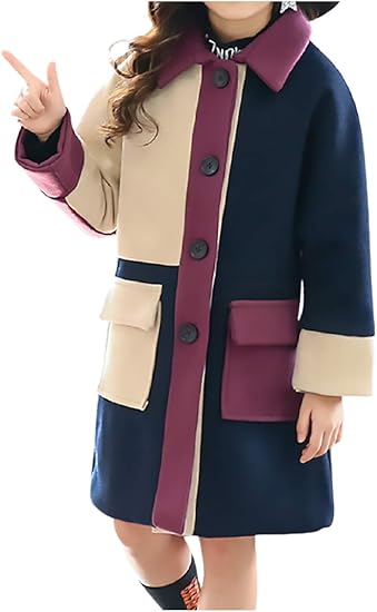 Amazon Chunatch 秋物セール ウエスタンスタイル ウール混 コート 韓国風 100 150 キッズ ジュニア ガールズ 女児 チュナッチ フォーマル 通販