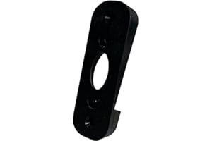 TEYOUYI Vinyl Siding Mount for Nest Hello Doorbell, Angle Mount Wedge for Google Nest Doorbell (Wired) Outdoor (4" Standard Vinyl, Hardi Board, Aluminum, Cedar Black