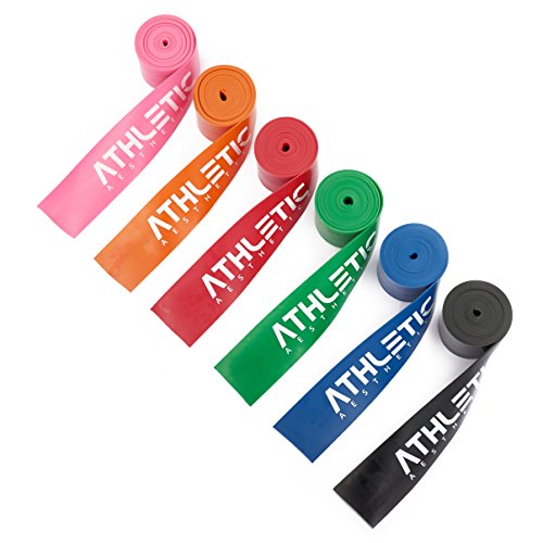 ATHLETIC AESTHETICS Floss Band + Tasche und Übungsanleitung [2m] Flossing Band für Physiotherapie, Triggerpunktbehandlung und zur Selbstmassage - Für Freizeitsportler und Leistungssportler Geeignet