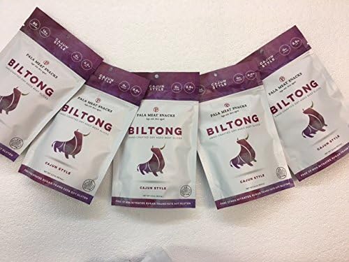 5 Pack Beef Biltong Cajun Flavor - Hormone and GMO-FREE