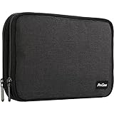 ProCase Travel Gadget Organizer Bag, Portable Tech Gear Electronics Accessories Storage Carrying Case Pouch for Cords USB Cables SD Cards MP3 Player Charger Hard Drive Power Bank -Black