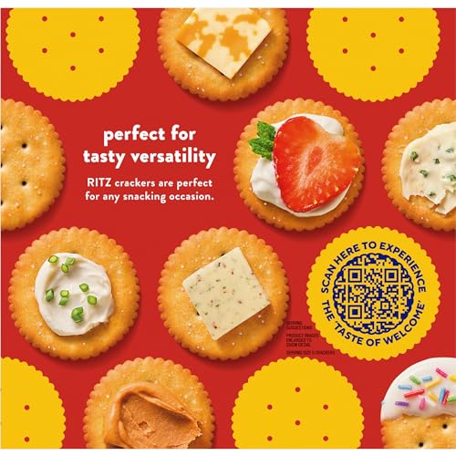 RITZ ORIGINAL CRACKERS, SNACKS FOR KIDS AND ADULTS, LUNCH SNACKS, PARTY SIZE, 27.4 OZ