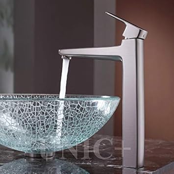 Unicplus Bathroom Shattered Glass Style Vanity Sink Crystal Glass Sink Bowl Bvg011 Vessel Sinks Amazon Canada
