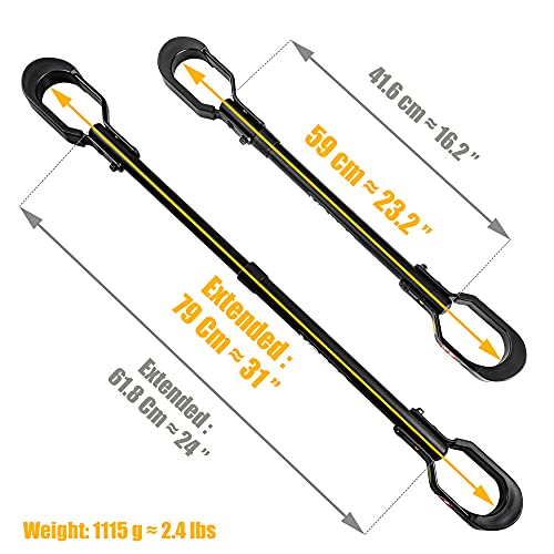 2x Bicycle Top Tube Crossbar Frame Adjustable Adapters Bar for Car Rack