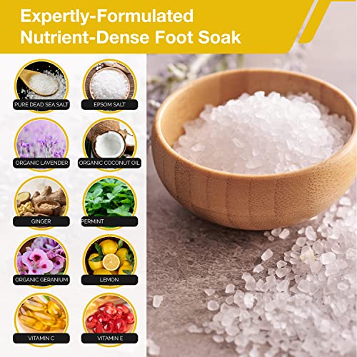 Citrus Detox Foot Soak with Epsom Salt for Foot Callus, Immune Boost