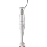 Proctor Silex Electric Immersion Blender with Detachable Dishwasher Safe Handheld Hand Blender Stick, 2-Speeds, 150 Watts, Wh