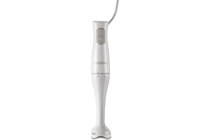 Proctor Silex Electric Immersion Blender with Detachable Dishwasher Safe Handheld Hand Blender Stick, 2-Speeds, 150 Watts, Wh
