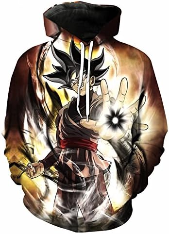 Dayon Men/Women Anime Dragon Ball Z Goku Vegeta Print 23D Hoodie Sweatshirt Green 3 XL