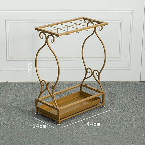 umbrella stand Grace Antique Metal Free Standing,Modern Black Metal Holder Storage Rack with Removable Base Drip Tray,umbrella rack