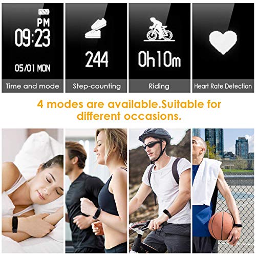 FITMAKER Fitness Tracker, Activity Tracker Watch Heart Rate Monitor, Waterproof Smart Bracelet Step Counter, Calorie Counter, Pedometer Watch Kids Women Men, Android & iOS