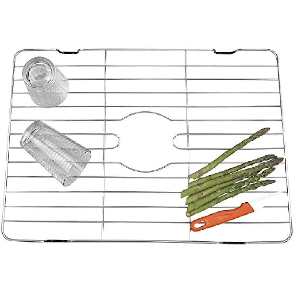 Dish Racks 1487.8 Large Sink Protector Grid, Stainless Steel Home