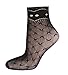 lifevv Womens Sheer Ankle Fishnet Socks Sheer Women Dress Socks(5 Pairs) (Style 1)