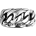 Men's 316L Stainless Steel Openwork Spinner Link Chain Ring Band Vintage Gothic Tribal Biker Silver Black