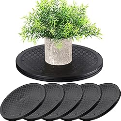 Gerrii 6 Pcs 10 Inch Lazy Susan Turntables Plastic