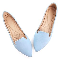 ChaiRong Zhou Women Flats Solid Color Suede Ballet