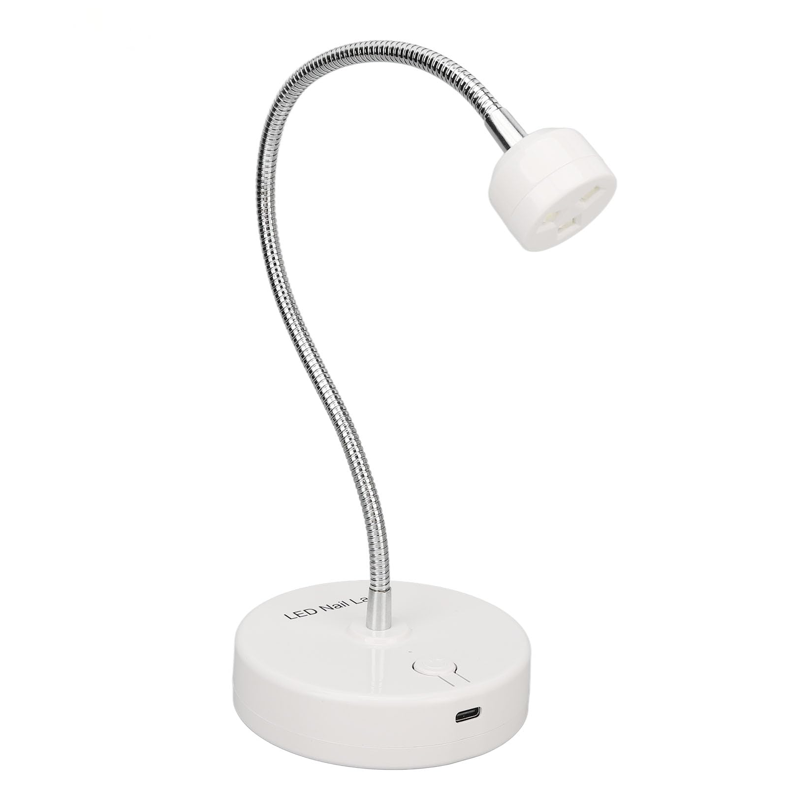 9W Nail Polishing Curing Lamp, LED Nail Manicure Dryer Curing Light, LED UV Gel Nail Lamp with Gooseneck, Hands Free Flash Cure Lamp for Home Salon Manicure