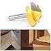 QLOUNI 45 Degree Lock Miter Bit 1/4 Shank Router 1-3/8