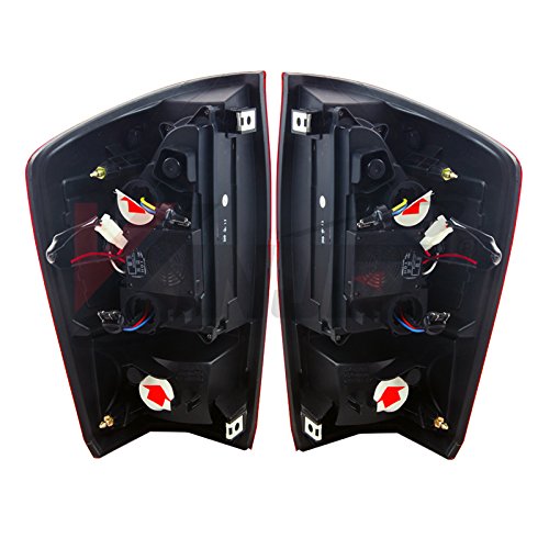 Winjet WJ20-0466-08 2016-2017 Toyota Tacoma LED Glow Bar Tail Light Set Red Clear
