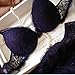 Etosell Women Sexy Deep V Lace Underwire Bra Set Push Up Bra Outfit Blue 34B