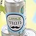 Dashing Little Man Mustache Party - DIY Party Supplies - Baby Shower or Birthday Party DIY Wrapper Favors & Decorations - Set of 15