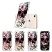 MOSNOVO Compatible for iPhone SE 2020 Case/iPhone 8 Case/iPhone 7 Case, Clear Floral Skull Flower Pattern Print Design Girl Women with Transparent TPU Bumper Back Case Cover for iPhone 7/8/SE 2nd