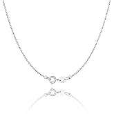Jewlpire 925 Sterling Silver Chain Necklace Chain for Women 1.1mm Cable Chains Necklace Upgraded Spring-Ring Clasp - Thin & Sturdy Women's Chains Necklaces 14 16 18 20 22 24 Inch