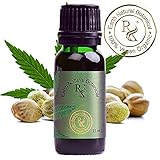 Earth Natural Botanical 100% PURE ORGANIC HEMP SEED (Unrefined) Cannabis sativa Kosher & Carrier Hemp Seed oil | 15mL (.51 fl oz) Glass BottleEuro Dropper