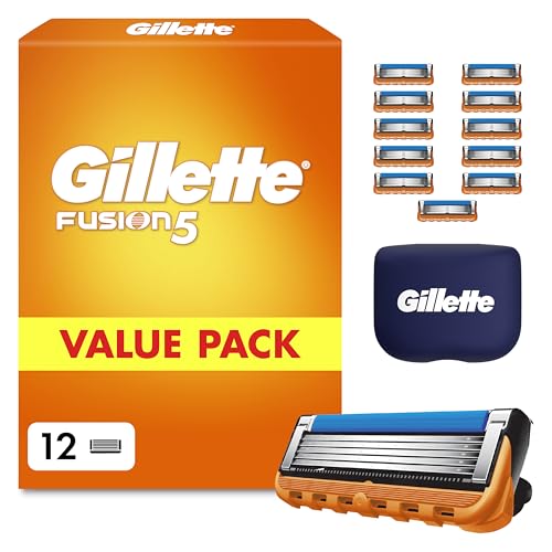 Gillette Fusion5 Mens Razor Refill Cartridges, 12 Count