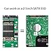 QNINE USB to mSATA Adapter, mSATA to SATA 2.5