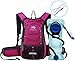 Insulated Hydration Backpack Pack with 2L BPA Free Bladder - Keeps Liquid Cool up to 4 Hours – for Running, Hiking, Cycling, Camping (Purple)