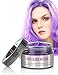 BMK Purple Color Hair Wax Matte Hairstyle Pomades Disposable Temporary Modeling Natural Hair Styling Wax for Party, Cosplay, Nightclub, Masquerad, Halloween