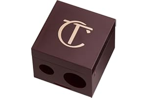 Charlotte Tilbury Pencil Sharpener - Dual-Size Cosmetic Sharpener for Eyeliner, Lip Liner & Eyeshadow Pencils - Fits Color Chameleon, Rock 'N' Kohl, The Classic & Lip Cheat Liners